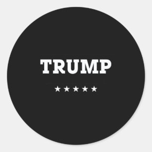 Sticker Rond Trump 2024 Reprendre l'Amérique Élection Rouge