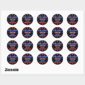 STICKER ROND TRUMP 2024 SAVE AMERICA (Feuille)