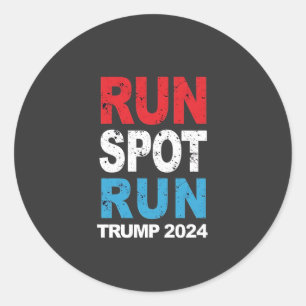 Sticker Rond Trump 2024 Trump Vance élection de Run Spot Run Tr