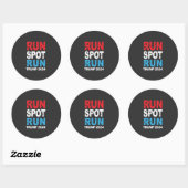 Sticker Rond Trump 2024 Trump Vance élection de Run Spot Run Tr (Feuille)