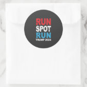 Sticker Rond Trump 2024 Trump Vance élection de Run Spot Run Tr (Sac)