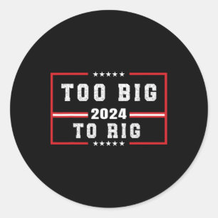 Sticker Rond Trump 2024 : Une citation amusante de Trump