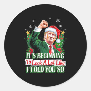 Sticker Rond Trump A Commencé À Ressembler Beaucoup À Ce Que Je
