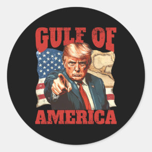 Sticker Rond Trump Amérique du Golfe Mexique Président Trump 20