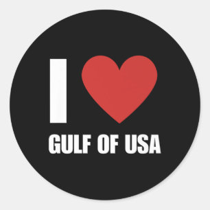 Sticker Rond Trump Amérique golfe du Mexique Président Trump go
