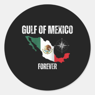 Sticker Rond Trump Amérique golfe du Mexique Président Trump go
