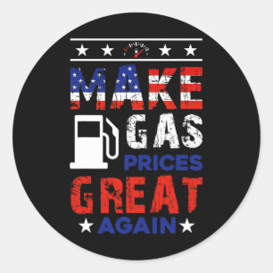 Sticker Rond Trump Anti Biden Républicain 2024 Faire Prix du Ga