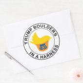 Sticker Rond Trump Boulders Dans Un Harcèlement (Enveloppe)