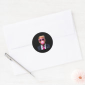 Sticker Rond Trump Buble Gum Rose (Enveloppe)