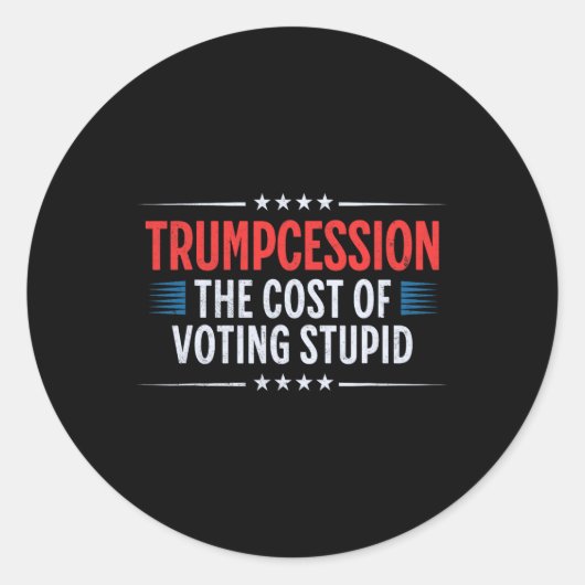 Sticker Rond Trump Cession (Devant)