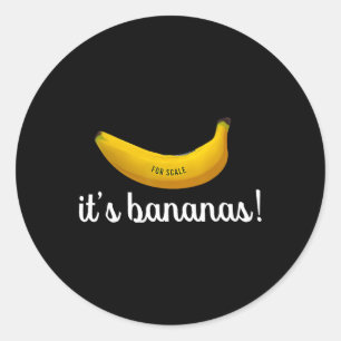 Sticker Rond Trump c'est la banane (pour l'échelle) drôle