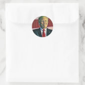 Sticker Rond Trump classique (Sac)