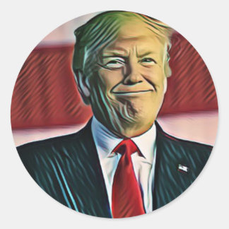 Sticker Rond Trump classique