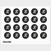 Sticker Rond Trump Coalminer Dig Ba (Feuille)
