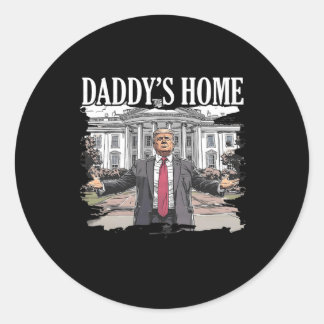 Sticker Rond Trump Daddys Maison Blanche 2024