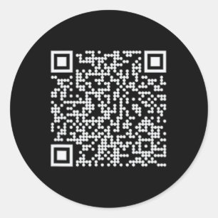 Sticker Rond Trump Dance Qr drôle Président Trump Code de danse