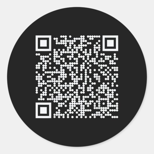 Sticker Rond Trump Dance Qr Funny President Dance Code (retour) (Devant)