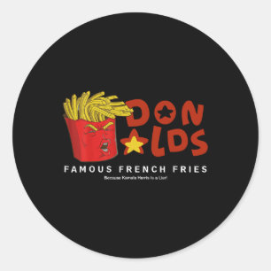 Sticker Rond Trump donne des fées françaises célèbres parce que