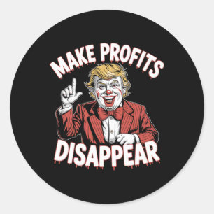 Sticker Rond Trump Droits de douane Mème de récession faire dis