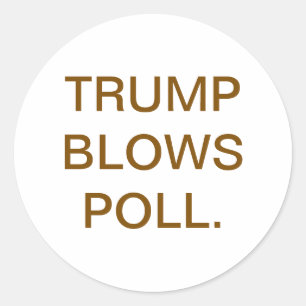 Sticker Rond TRUMP ÉCHOUE AU SCRUTIN Hankamer Artjunkhaus DUNNY