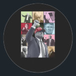 Sticker Rond Trump Era Shirt<br><div class="desc">Trump Era Shirt</div>