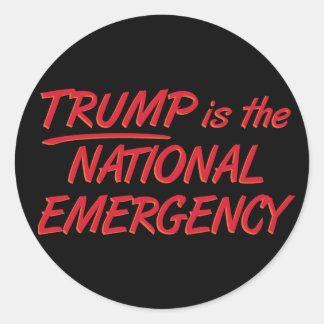 Sticker Rond Trump Est L'Urgence Nationale