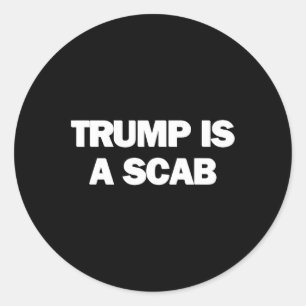 Sticker Rond Trump est un fléau 1