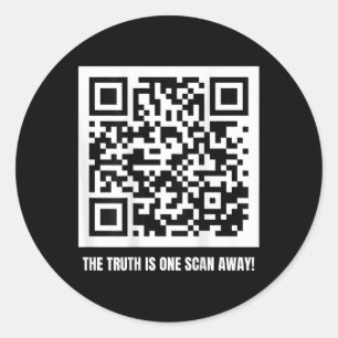 Sticker Rond Trump est votre président - Qr Trump Code