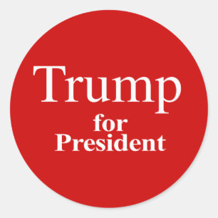 Sticker Rond Trump et le président