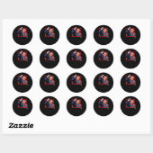 Sticker Rond Trump Fight Fight Fight (Feuille)