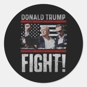 Sticker Rond Trump - Fist Shirt - Trump et Trump