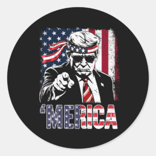 Sticker Rond Trump Golfe des États-Unis Amérique Trump Apparel