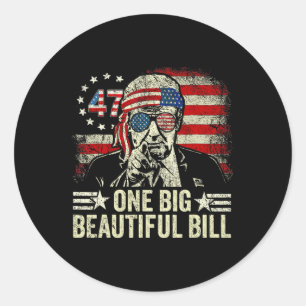 Sticker Rond Trump Grande Facture Une Grande Belle Facture Drôl