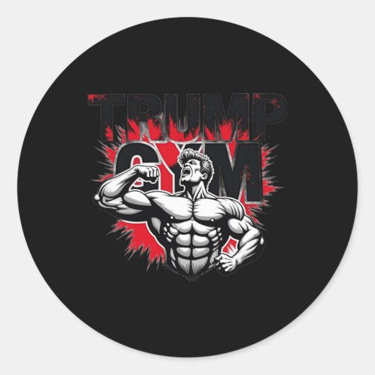 Sticker Rond Trump Gym (Devant)