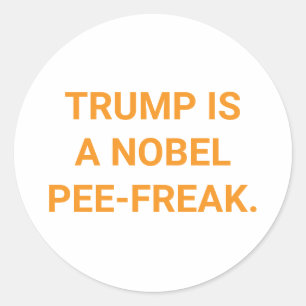 Sticker Rond TRUMP, LE PRIX NOBEL DE LA DÉRIVE Hankamer Artjunk