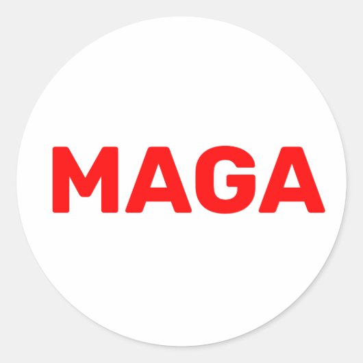 Sticker Rond Trump Maga 2024 (Devant)