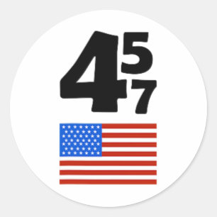 Sticker Rond Trump Meilleure Couverture Que 5g Pouvez-Vous Nous