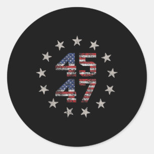 Sticker Rond Trump Meilleure Couverture Que 5g Pouvez-Vous Nous