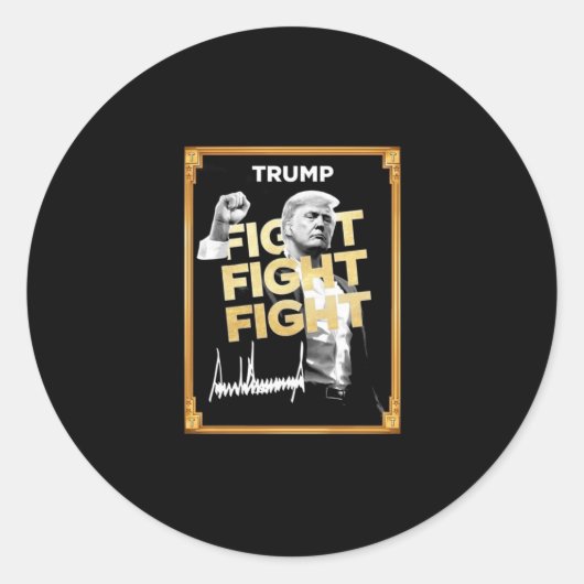 Sticker Rond Trump Meme Coin (Devant)