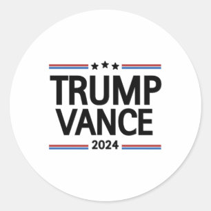 Sticker Rond Trump Mieux couvert que 5g 2 Humour amusant sur le