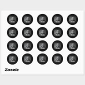 Sticker Rond Trump Mug Shot (Feuille)