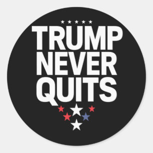 Sticker Rond Trump n'arrête jamais le vote patriotique Trump 20