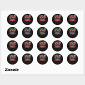 Sticker Rond Trump Poker (Feuille)