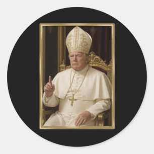 Sticker Rond Trump pour le pape T chemise président Trump Tee -