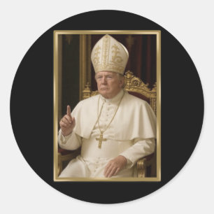 Sticker Rond Trump Pour Le Pape T Chemise Président Trump Tee -