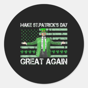 Sticker Rond Trump rend la Saint Patrick une grande fois de plu