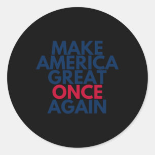Sticker Rond Trump rend sa grandeur à l'Amérique une fois de pl