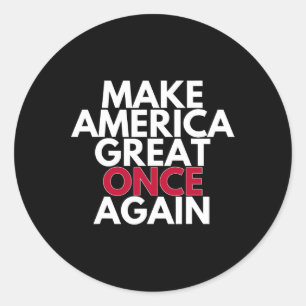 Sticker Rond Trump rend sa grandeur à l'Amérique une fois de pl