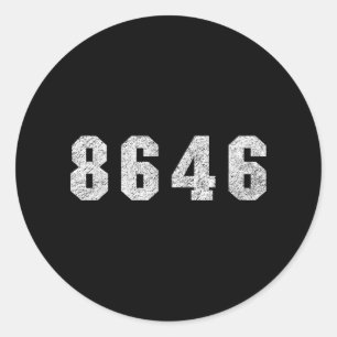 Sticker Rond Trump républicain 86 46