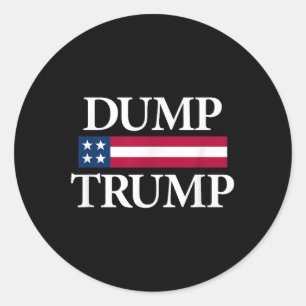 Sticker Rond Trump Shirts Black Uni Adulte Politique moderne